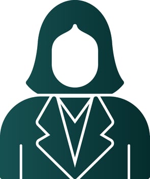 Female Employee Vector Icon Design