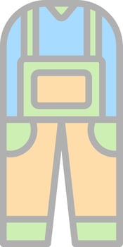 Coverall Vector Icon Design