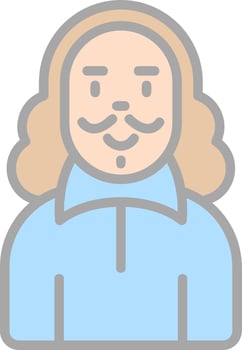 Shakespeare Vector Icon Design