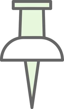 Push Pin Vector Icon Design