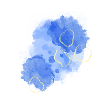 Blue marble Alcohol ink Splash. Watercolor stain texture png