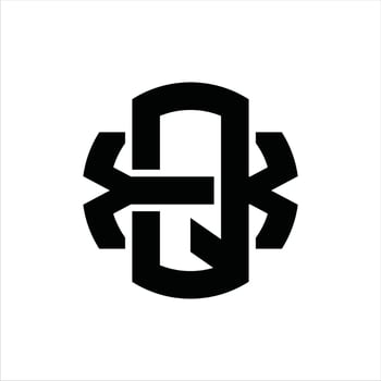 QX Logo monogram design template vector