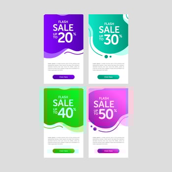 Modern and Colorful Fluid Banner Sale vector
