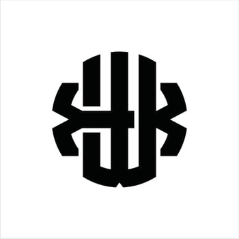 WX Logo monogram design template vector