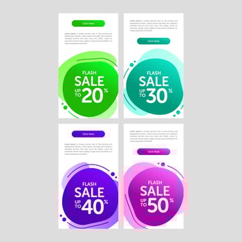 Modern and Colorful Fluid Banner Sale vector