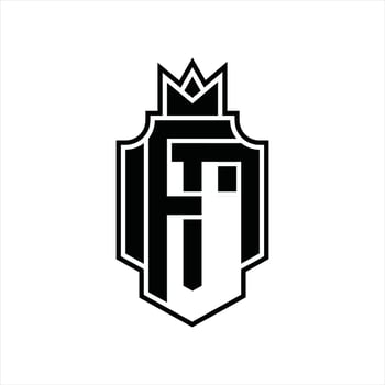 FM Logo monogram design template vector