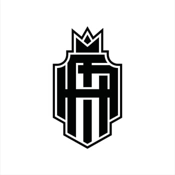 MA Logo monogram design template vector