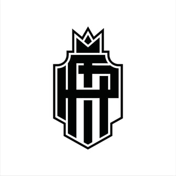 MP Logo monogram design template vector