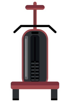 gym workout equipment vector