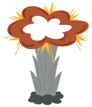 explosion vector icon
