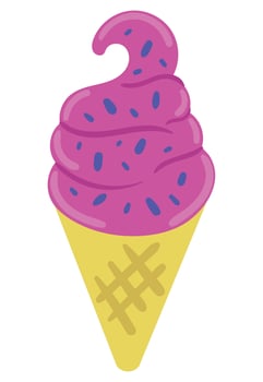 ice cream 90s pop art vector
