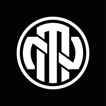 MN Logo monogram design template vector