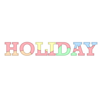 Holiday Word Decoration png