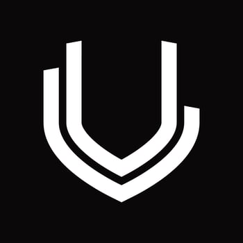 UL Logo monogram vintage design template vector