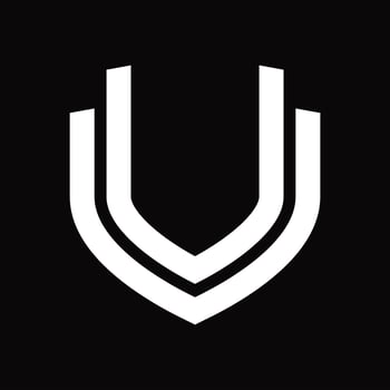 UU Logo monogram vintage design template vector