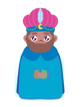 wise king balthazar vector