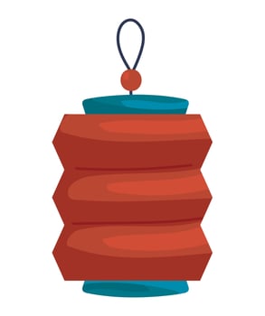 chinese red lantern vector