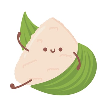 tasty zongzi icon vector