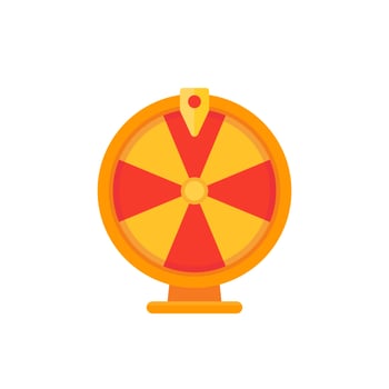 roulette, fortune wheel vector icon