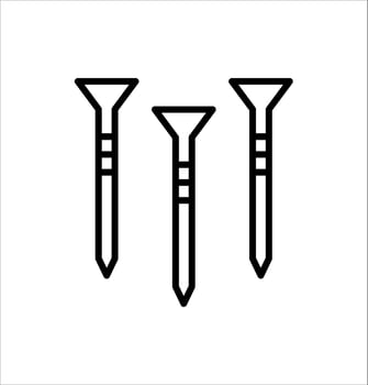 nail icon vector illustration logo template for many purpose. Isolated on white background.