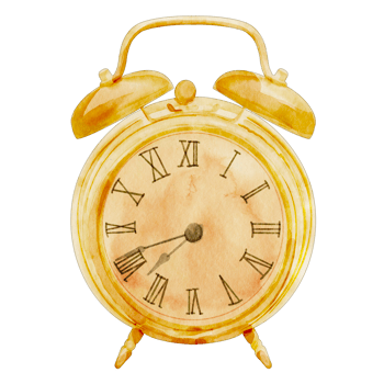 watercolor watch vintage element png