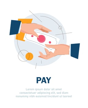 Money transfer. Online payment,Capital flow, earning. Financial savings or economy vector