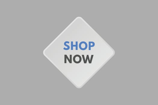 shop now text Button. shop now Sign Icon Label Sticker Web Buttons vector