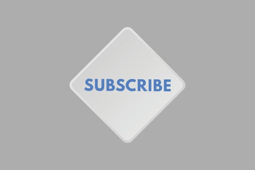 subscribe text Button. subscribe Sign Icon Label Sticker Web Buttons vector
