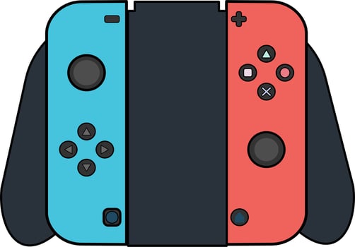 console game device. game controller vector