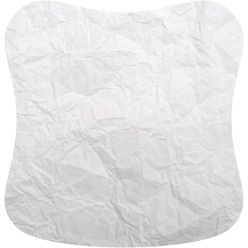 vintage scratched paper sheet in basic shape collection png