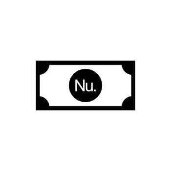 Bhutan Currency Symbol, Bhutanese Ngultrum Icon, BTN Sign. Vector Illustration