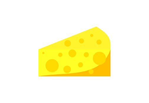 Cheese slice icon vector