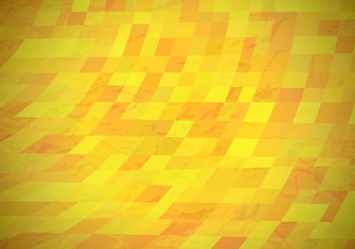 Abstract textured background with yellow colorful rectangles. Beautiful futuristic dynamic geometric pattern design. Vector illustration