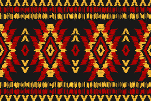 Carpet ethnic ikat pattern art. Geometric ethnic ikat seamless pattern in tribal. Mexican style. vector