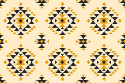 Beautiful ethnic ikat background. Geometric ethnic ikat seamless pattern in tribal. Fabric Indian style. vector