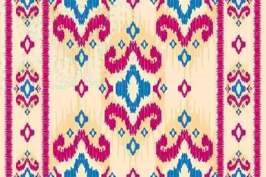 Beautiful ethnic tribal pattern art. Ethnic ikat seamless pattern. American and Mexican style. vector