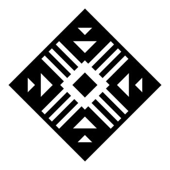 Geometric ethnic pattern art. American, Mexican style. Background Aztec tribal ornament. Design for fabric, clothing, textile, logo, symbol. vector