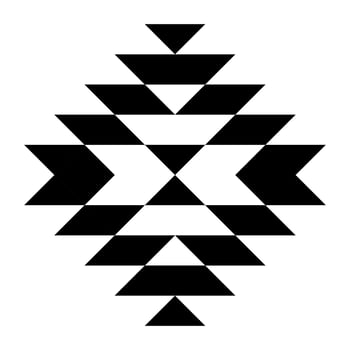 Geometric ethnic pattern art. American, Mexican style. Background Aztec tribal ornament. Design for fabric, clothing, textile, logo, symbol. vector