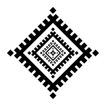 Geometric ethnic pattern art. American, Mexican style. Background Aztec tribal ornament. Design for fabric, clothing, textile, logo, symbol. vector