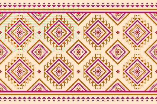 Carpet tribal pattern art. Geometric ethnic seamless pattern traditional. Aztec ethnic ornament print. Mexican style. vector