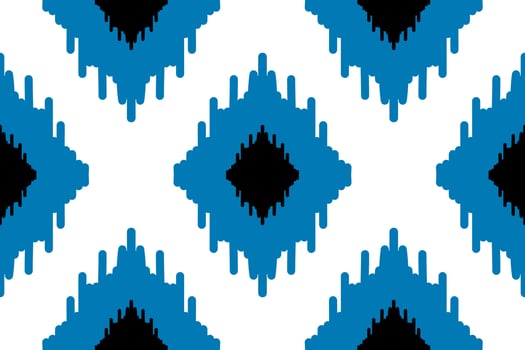 Beautiful ethnic tribal pattern art. Ethnic ikat seamless pattern. American and Mexican style. vector
