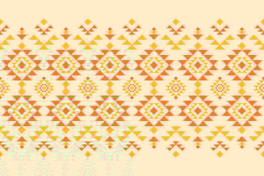 Ethnic ikat seamless pattern in tribal. Aztec geometric ornament print. Fabric Indian style. vector