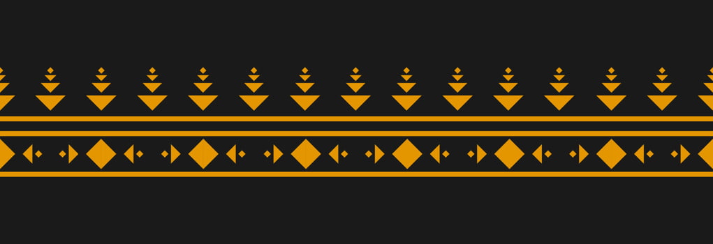 Border ethnic tribal pattern art. folk embroidery, and Mexican style. Aztec geometric ornament print. vector