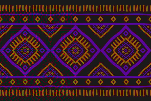 Carpet tribal pattern art. Geometric ethnic seamless pattern traditional. American, Mexican style. vector