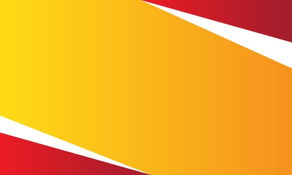 Modern geometric overlap gradation shape orange red white background for business presentation vector