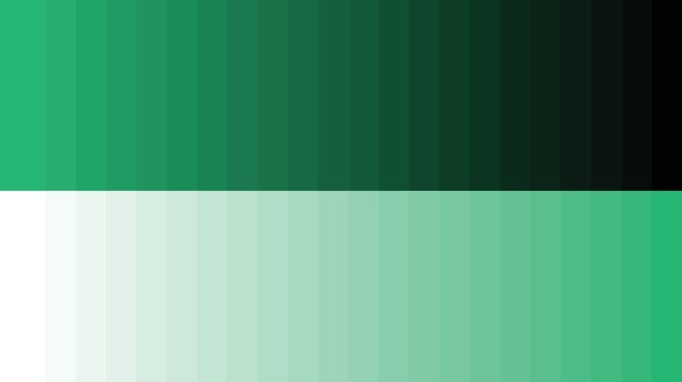 Color palette green vector