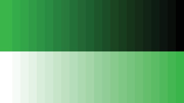 Color palette green vector