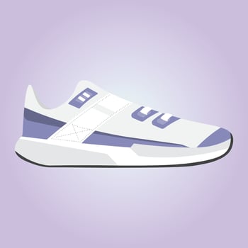 Running shoes. Sport shoes. Sneakers. Vector illustration