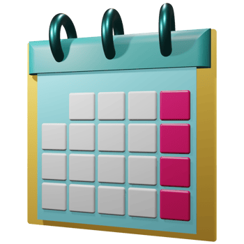 calendar 3d icon png