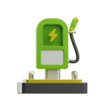 renewable energy energy station illustration 3d png